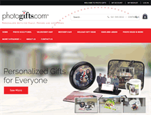 Tablet Screenshot of photogifts.com